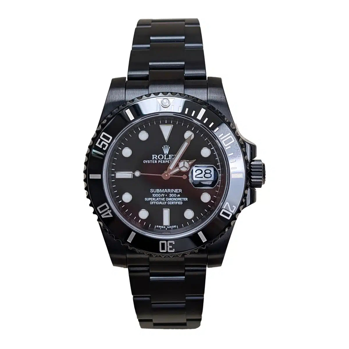 59249FC5-B75C-1C4C-011D-A5BF21A6C8B2.jpg Rolex Submariner 40mm 116610LN Black Dial Black PVD Oyster Bracelet Watch - Image 1