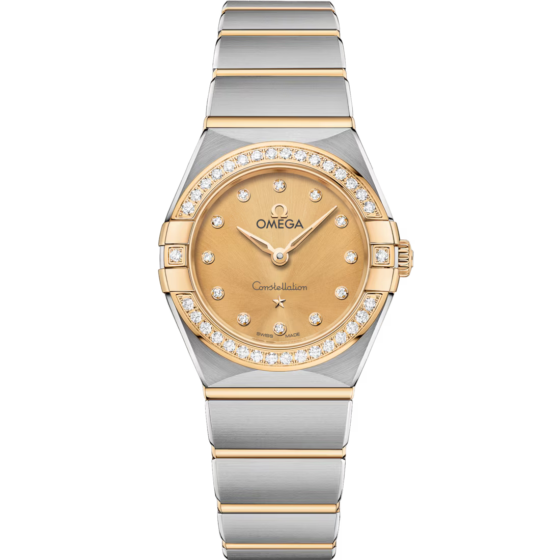 592578E8-C0CE-7491-E2C8-4775C0C5ADA0.avif Omega Constellation Ladies' Selection 25mm steel ‑ yellow gold on steel ‑ yellow gold 131.25.25.60.58.001 - Image 1