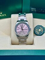 Rolex Oyster Perpetual 34mm 124200-0009 Pink Dial Oyster Stainless Steel Bracelet Watch - Image 2