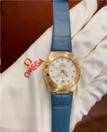 Omega Constellation Ladies' Selection 29mm yellow gold on leather strap 131.53.29.20.55.001 - Image 5