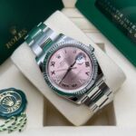 Rolex  Datejust 36mm 126234 Pink Roman Dial Oyster Stainless Steel - Image 7
