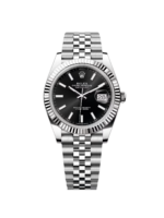Rolex  Datejust Black Index Jubilee 41mm Stainless Steel - 126334