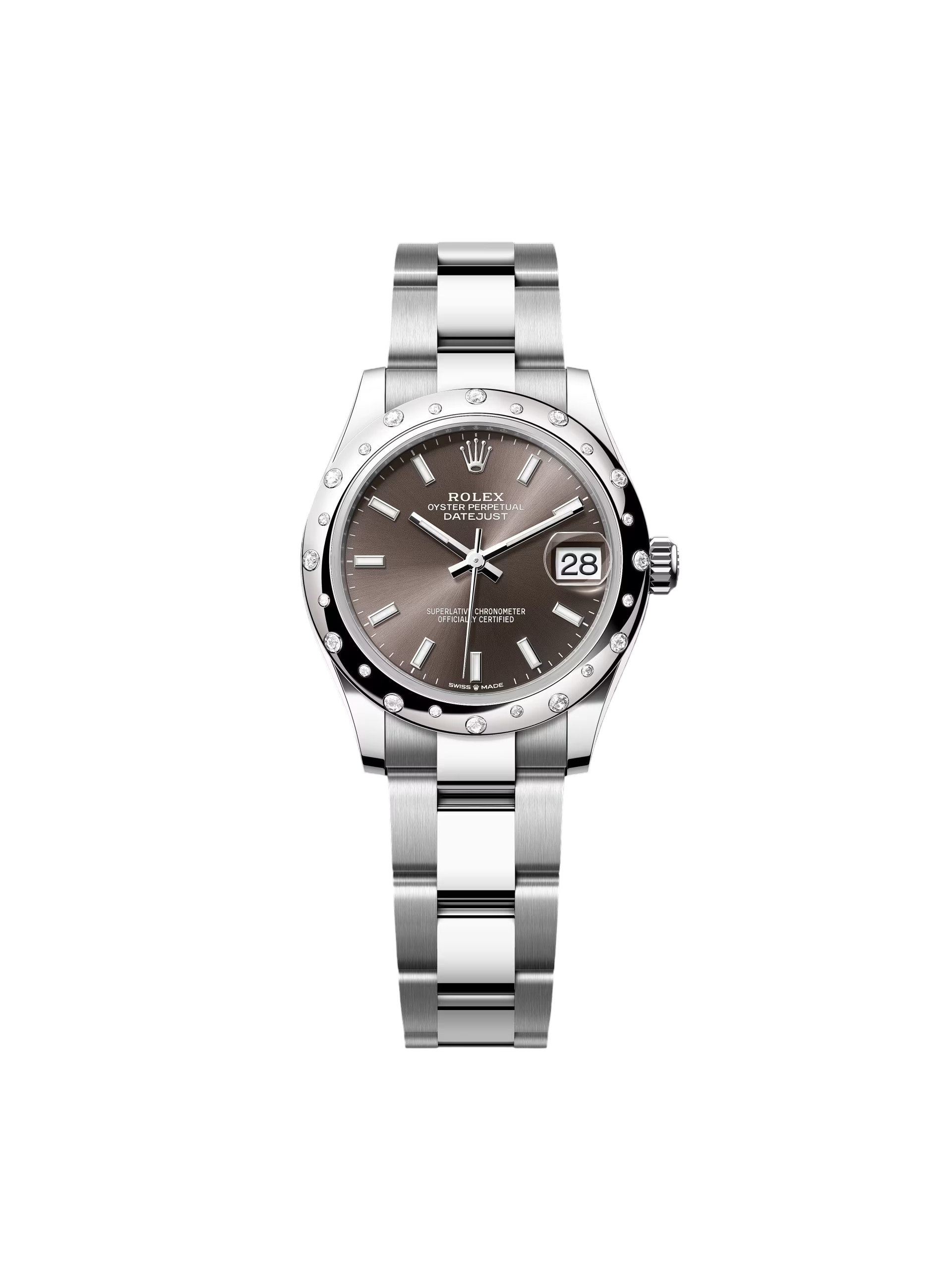 5AE1047C-A443-C7B4-90B9-5E4095F15D5D.png Rolex Datejust m278344 Dark Grey Dial 31mm Domed Diamond - Image 1