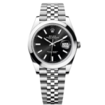Rolex Datejust 41mm 126300 Black Index Oyster 41mm Stainless Steel Watch