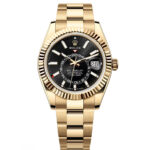 Rolex  Sky-Dweller 42mm 336938-0002 Yellow Gold Black Dial Oyster