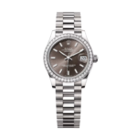 Rolex Datejust m278289RBR-0014 Dark Grey Dial White Gold President Watch