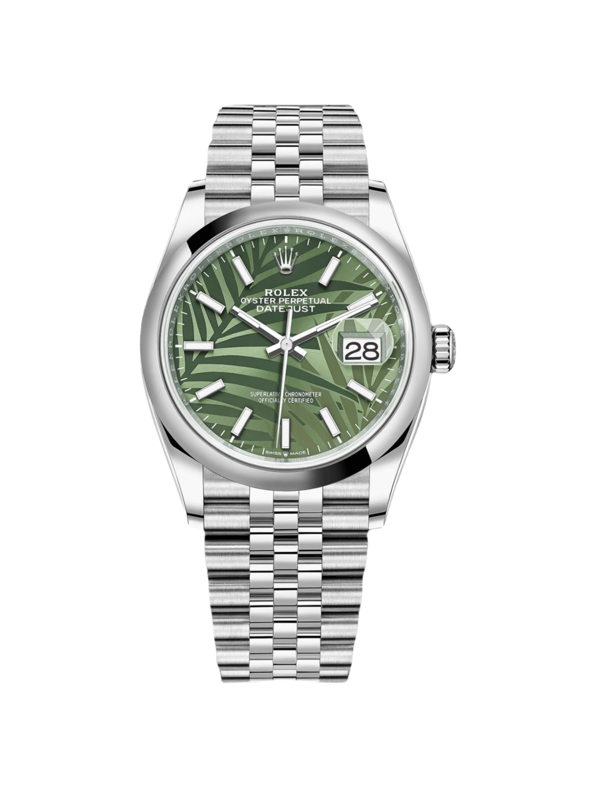 5BA2BFA9-3914-EBE8-C3F3-1A76297D0C5A.jpg Rolex Datejust 36mm 126200 Green Dial Watch - Image 1
