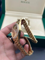 Rolex Day-Date 40mm Champagne Dial and Diamond Bezel Yellow Gold President Bracelet  228348RBR-0003 - Image 6