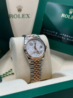 Rolex Datejust m278271-0031/0032 Silver Floral Motif 31mm Dial Oyster Bracelet Watch - Image 4