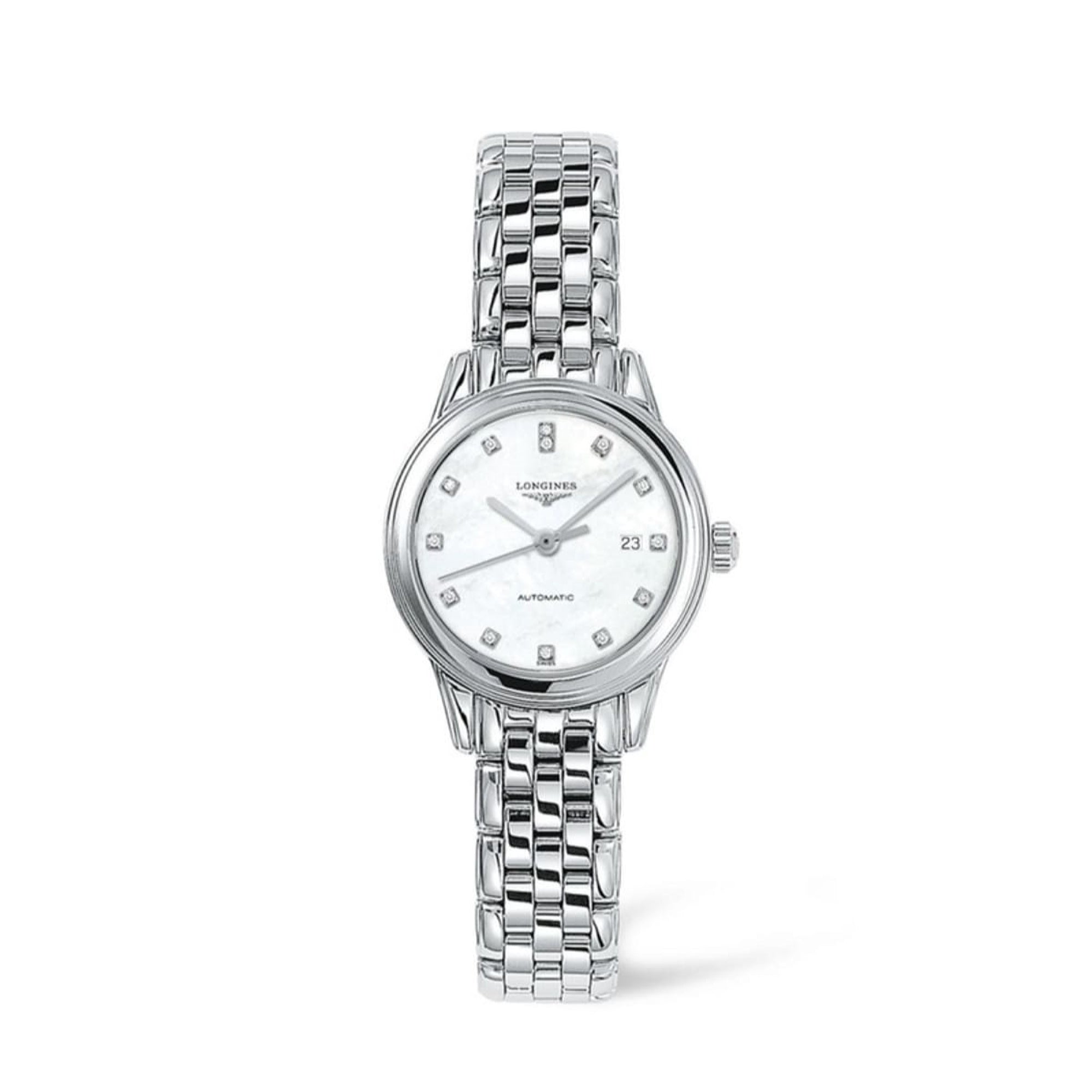 5D42F5F3-8B15-5F02-BDF4-41D0E37B5EE0.jpg Longines Women's L4.374.4.87.6 Flagship Stainless Steel Watch - Image 1