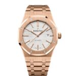 Audemars Piguet Royal Oak Self Winding Silver-toned dial 41mm Rose Gold Watch 15400OR.OO.1220OR.02