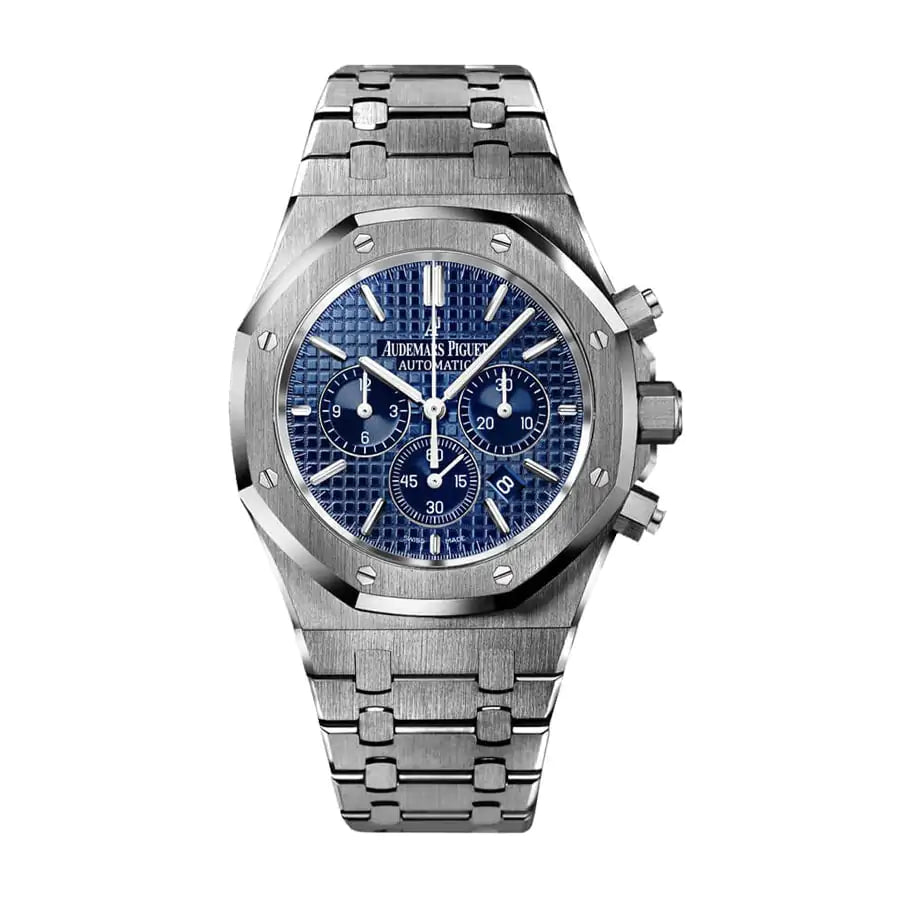 5EA860EF-A2FC-500F-AF9E-42C684C80C45.jpg Audemars Piguet Royal Oak Chronograph Blue Dial 41MM Watch - Image 1