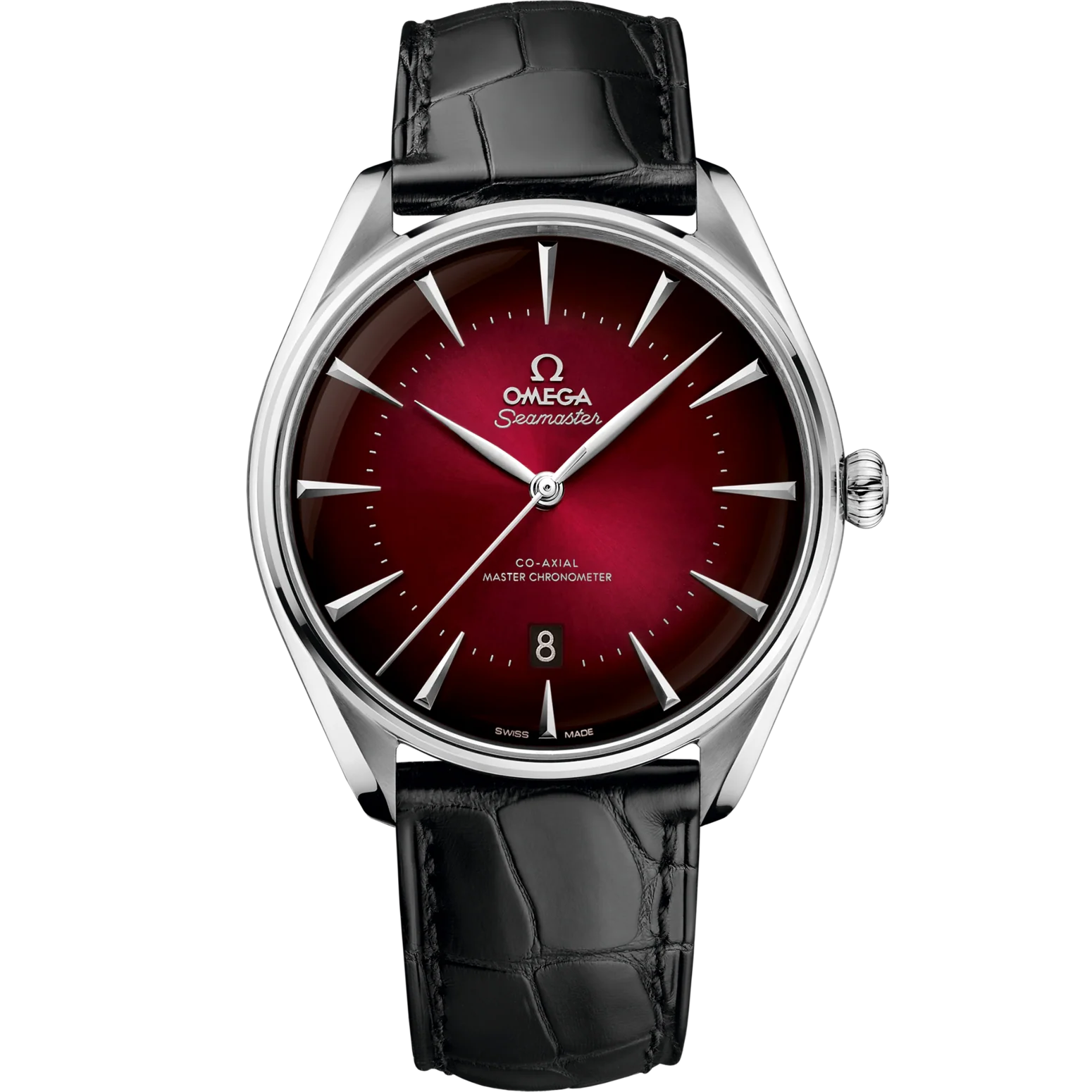 5ED411D3-DE95-6421-AB47-897A6C398851.png Omega Seamaster Boutique Editions 39.5mm Red Dial Stainless Steel Strap 511.13.40.20.11.002 - Image 1