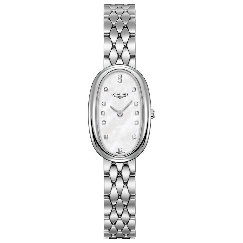 5F91119F-1B30-E425-7B86-792C1D287290.jpg Longines Women's L23054876 Symphonette Diamond Stainless Steel Watch - Image 1