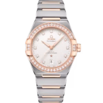 Omega Constellation 39mm Silver Dial with Diamonds Stainless Steel and Sedna™ 18k Rose Gold Bracelet 131.25.39.20.52.001