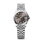 Rolex Datejust m278344 Dark Grey Dial 31mm Domed Diamond