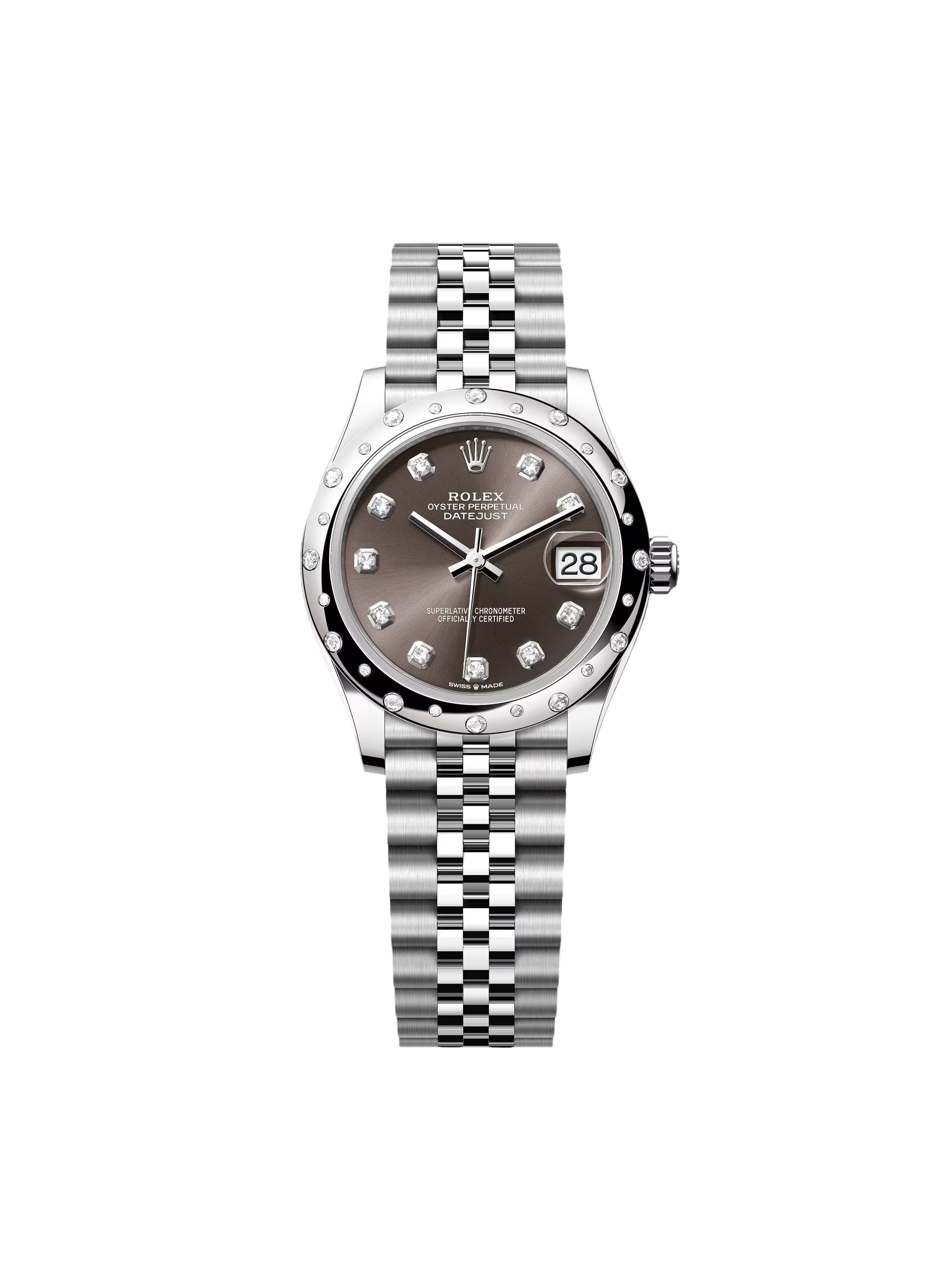 5FE04894-B433-D0AC-D9D8-C0B84BB4B483.png Rolex Datejust m278344 Dark Grey Dial 31mm Domed Diamond - Image 1