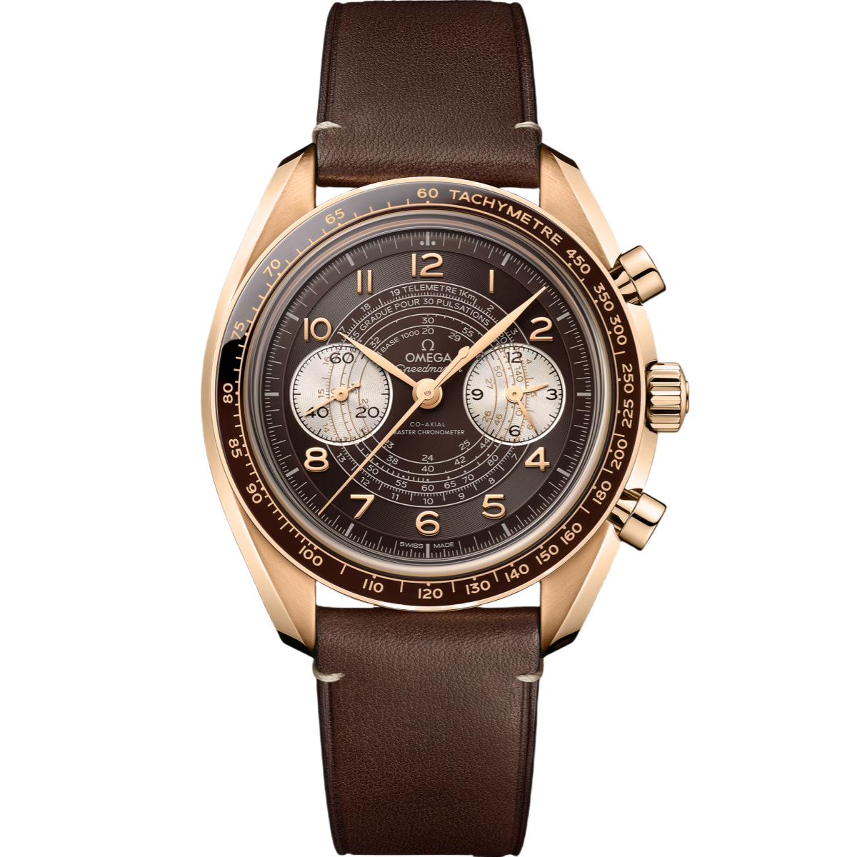607D5B13-A123-76A9-FDA6-80DCEA051638.png Omega Speedmaster Chronoscope Brown Dial 43mm Bronze gold Strap 329.92.43.51.10.001 - Image 1