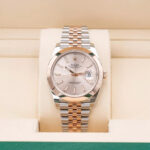 Rolex Datejust 41mm 126301 Sundust Index Oyster Steel and Everose Gold Watch - Image 10