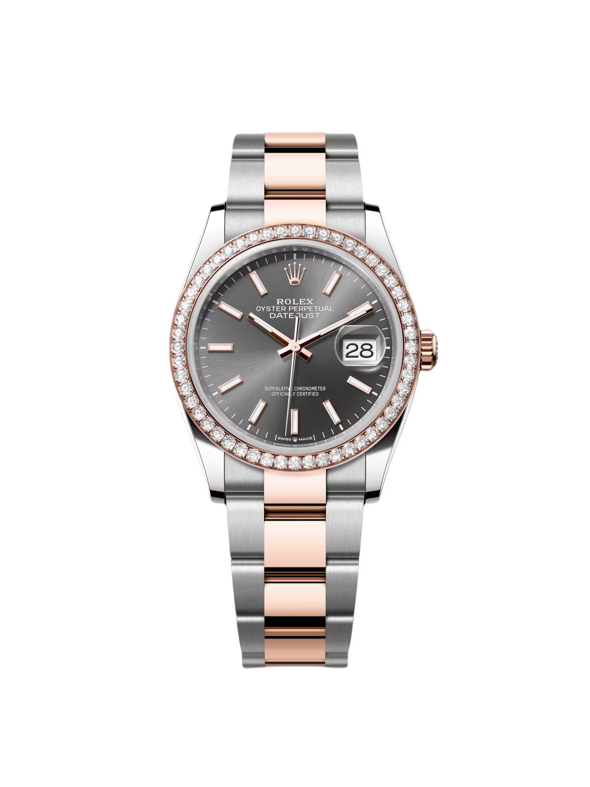 61CE916A-9B53-E8A0-B563-CE3CFBAFF8CC.png Rolex Datejust 126281RBR Slate Dial 36mm - Image 1