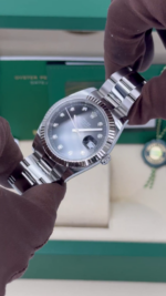 Rolex  Datejust 41mm 126334 Black Diamond Oyster Stainless Steel Mens Watch - Image 14