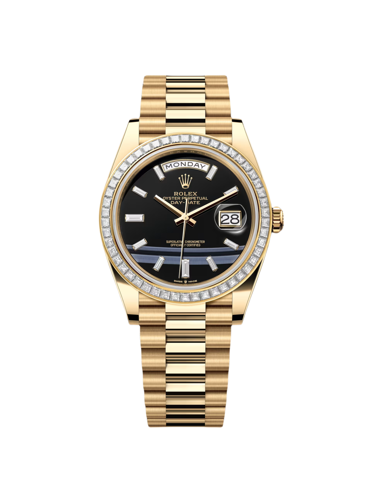 62CB3386-5F00-A8B0-262D-0B4D24703C8B.png Rolex Day-Date 40mm 228398TBR-0038 Onyx Dial President Watch - Image 1