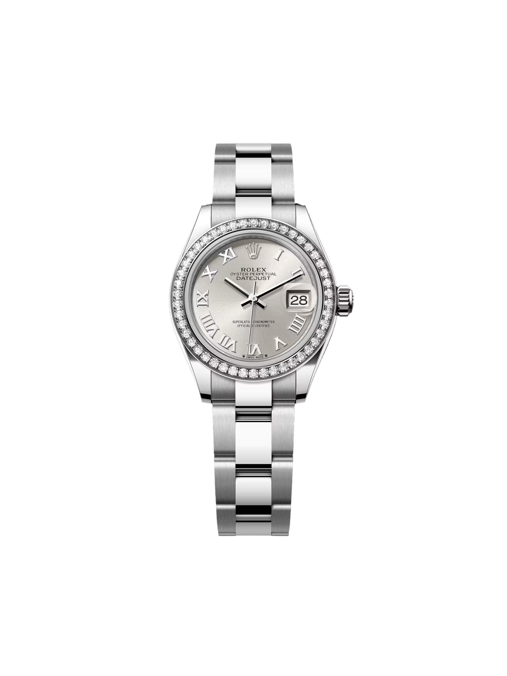 632ACB6A-8482-CB91-A689-5EE17D03D344.png Rolex Lady-Datejust 28mm 279384RBR Silver Dial Oyster Bracelet - Image 1