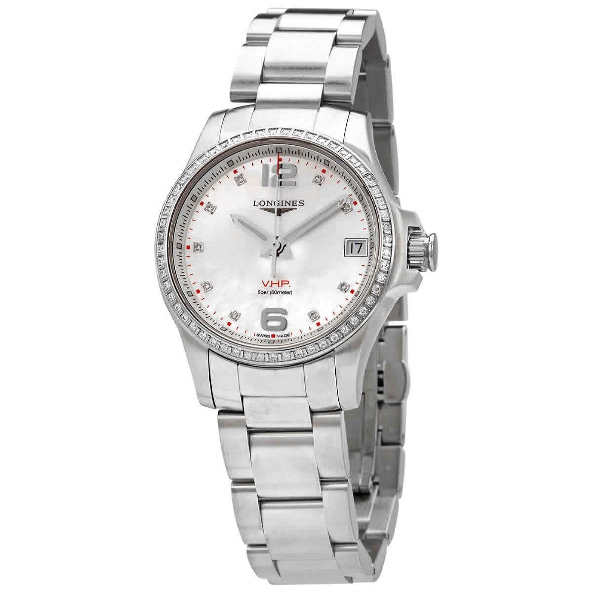 632C7663-4545-4AB6-22A8-39FCB58A0125.jpg Longines Women's L3.316.0.87.6 Conquest Stainless Steel Watch - Image 1