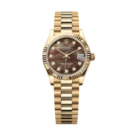 Rolex Datejust m278278-0038 Black Mother-of-Pearl 31mm Dial President Bracelet Watch
