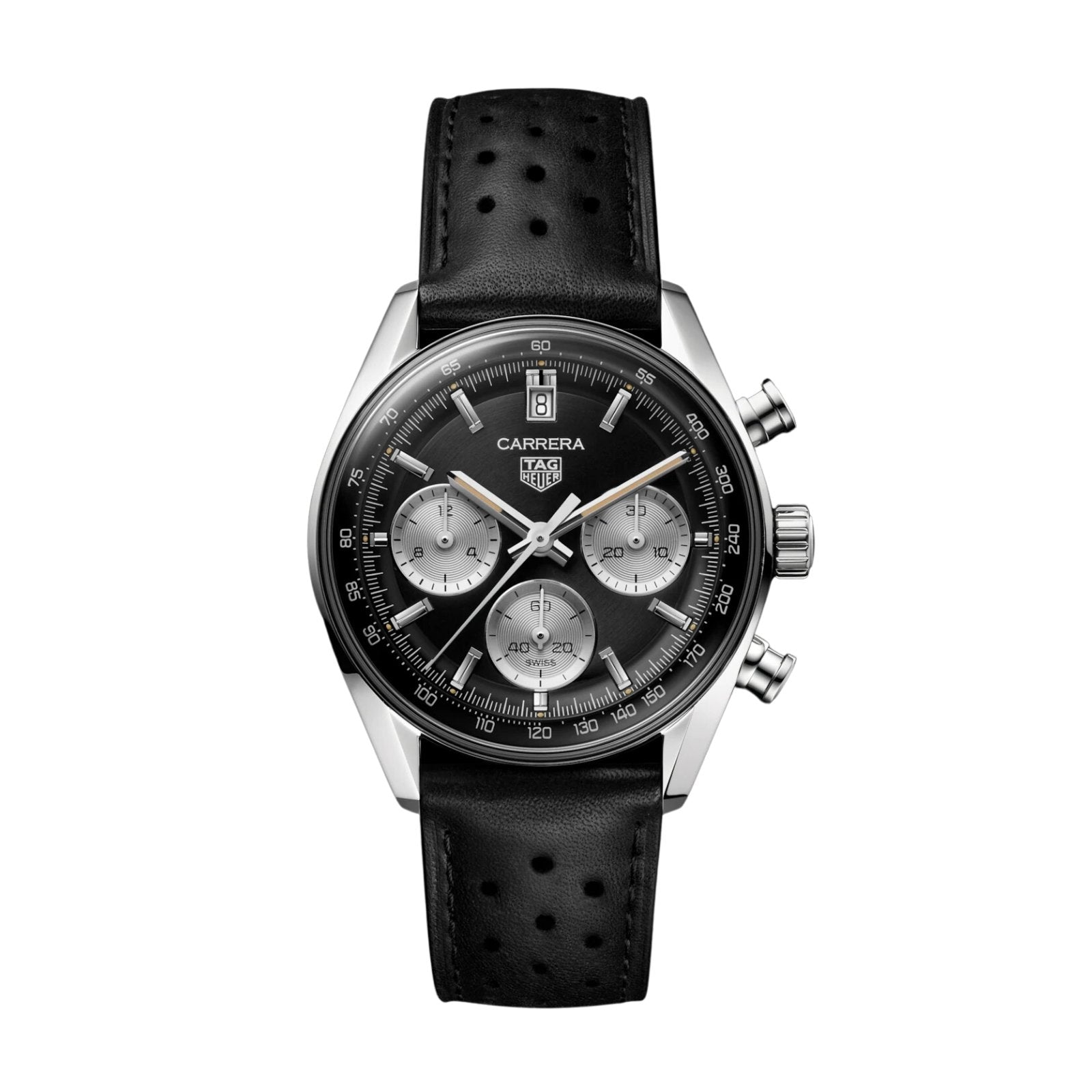 639CCB90-4E52-F982-F30B-E42BFB1BB17D.jpg TAG Heuer Carrera Chronograph 39mm Mens Watch Black CBS2210.FC6534 - Image 1
