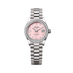 Rolex Lady-Datejust 28mm 279139RBR Pink Opal Diamond Dial and Diamond Bezel White Gold Bracelet