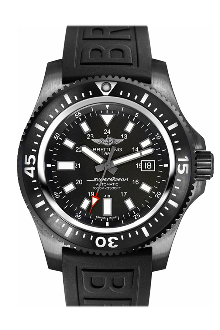 640B7A71-EF3D-503E-8536-DA470153E9DF.jpg Breitling Superocean 44mm Special Black Rubber M1739313BE93 - Image 1