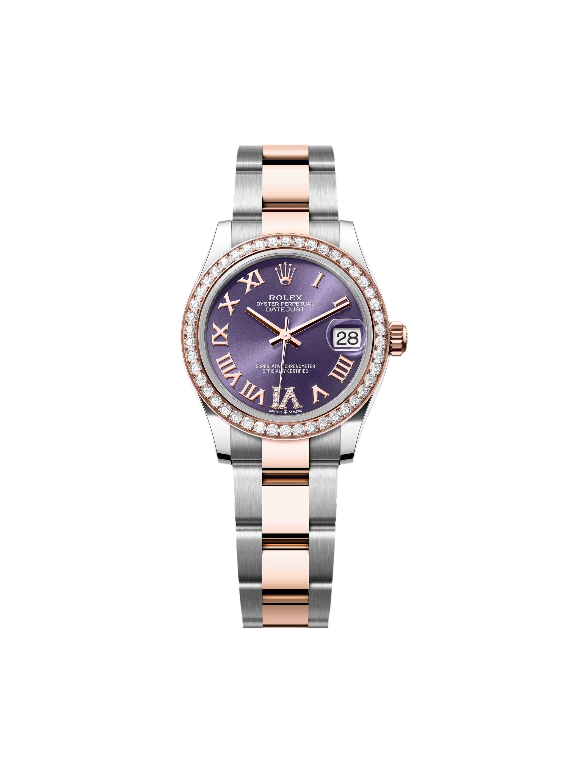 64F61EA8-6A10-F810-131A-FDD7A742906B.png Rolex Datejust m278381-0015/0016 Aubergine Roman Dial 31mm Oyster Bracelet - Image 1