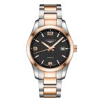 Longines Men's L27855567 Conquest 18kt Rose Gold Automatic Two-Tone Stainless Steel Watch