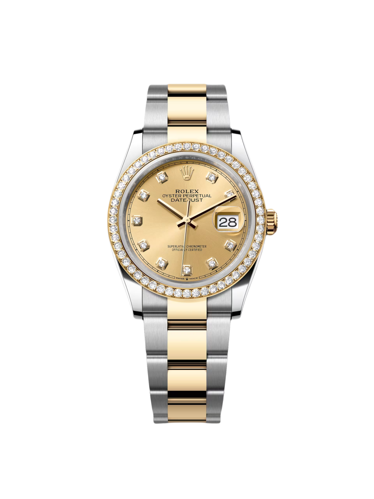 654EC033-C0D6-2B7D-0D96-F4AAD69623CB.png Rolex Datejust 126283RBR Champagne 36mm Dial - Image 1