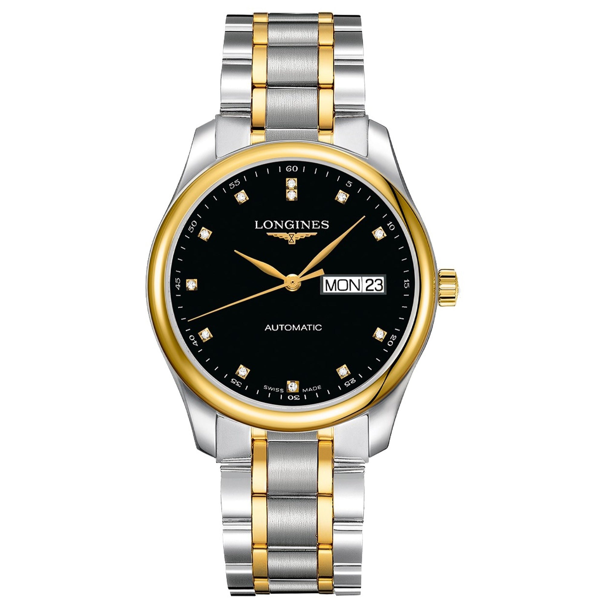 65D0DC8A-ADB8-C09B-C7DB-F701E75B4FCD.jpg Longines Men's L2.755.5.57.7 Master Collection Diamond Two-Tone Stainless Steel Watch - Image 1