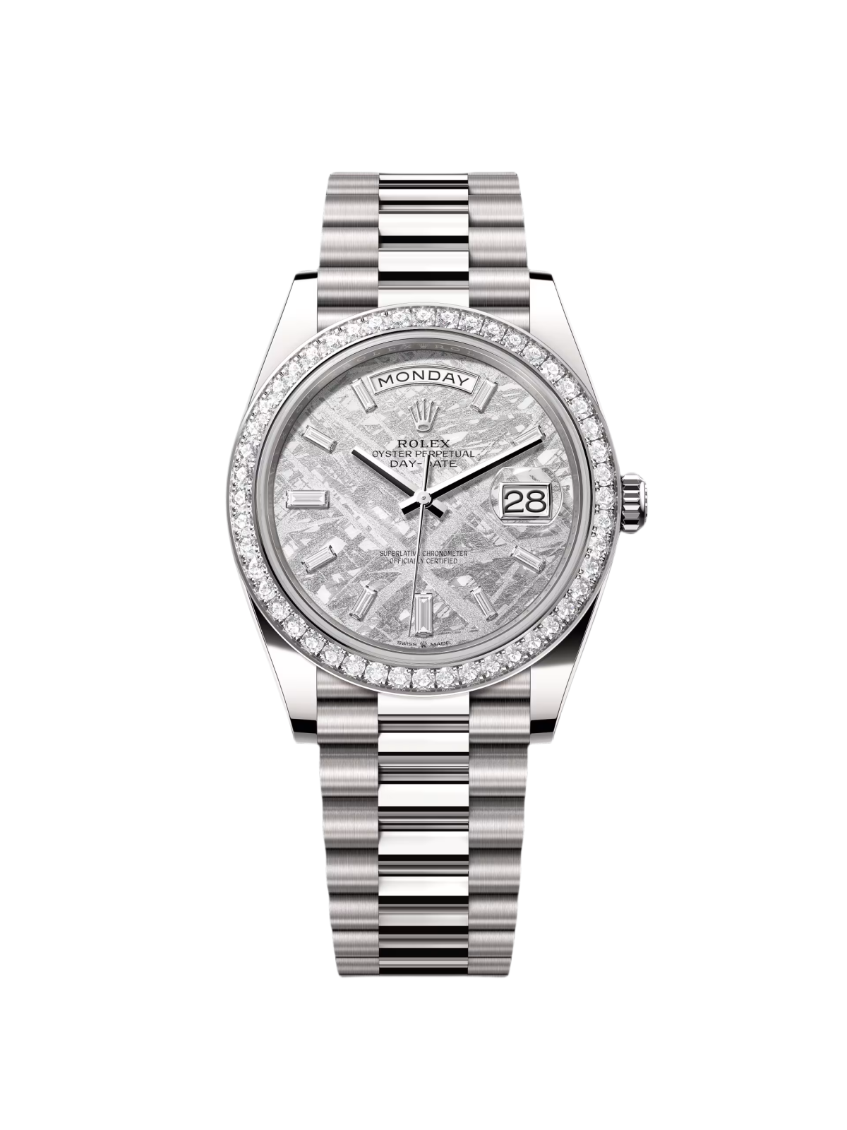 65D42A3A-7E61-33EF-7502-97FAA66F0336.png Rolex Day-Date 40mm 228349RBR-0040 Meteorite Dial President Bracelet - Image 1