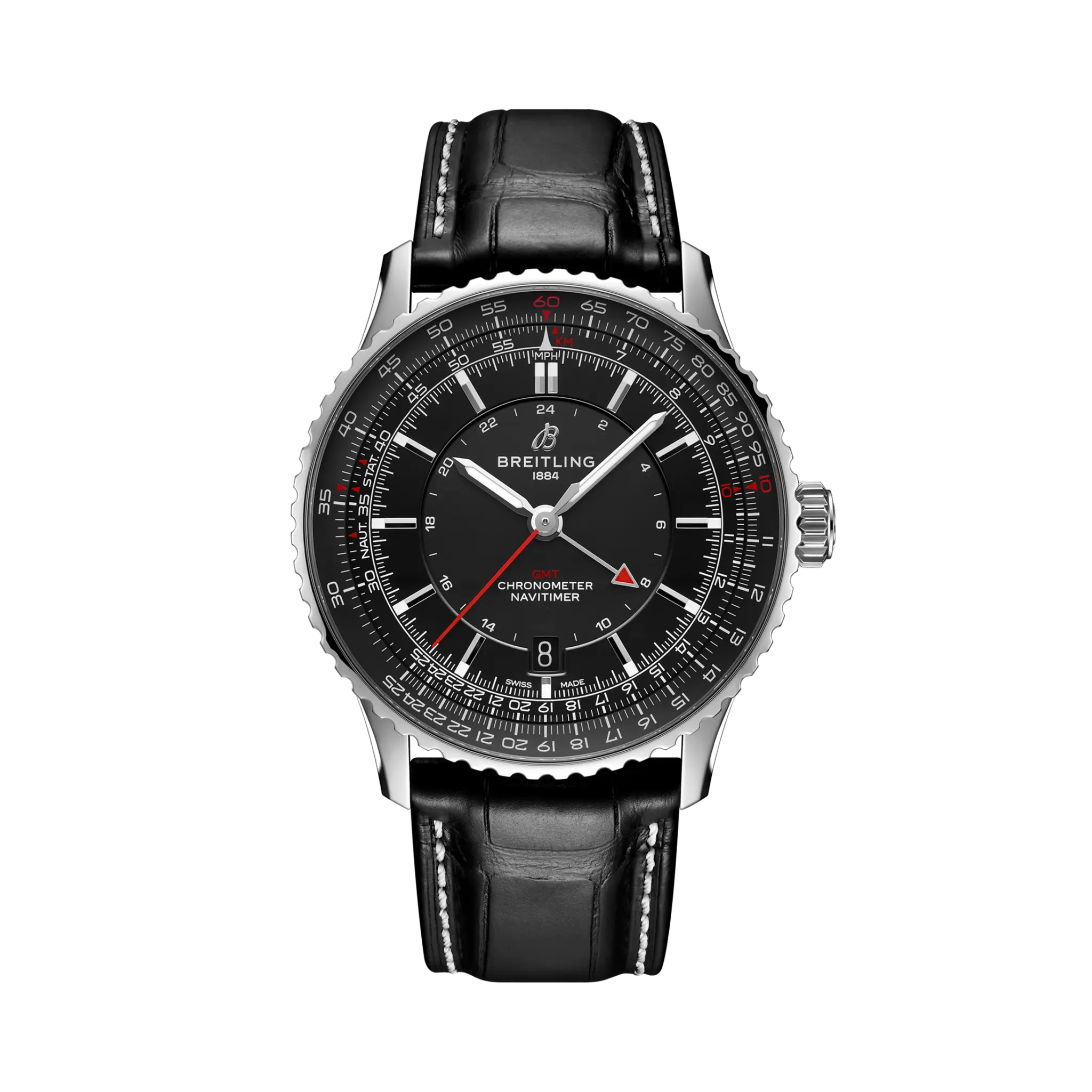 66049D96-D409-300D-412F-891B07601105.png Breitling Navitimer Automatic GMT 41mm A32310251B1P1 - Image 1