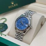 Rolex Datejust m278344-0037/0038 Blue Floral Motif Dial 31mm Oyster - Image 5