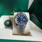 Rolex  Datejust 36mm 126234 Blue Diamond Dial Stainless Steel Jubilee Mens Watch - Image 6