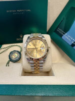 Rolex  Datejust 41mm 126333 Champagne Index Jubilee Steel and Yellow Gold Mens Watch - Image 9