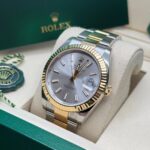 Rolex  Datejust 41mm 126333 Silver Index Oyster Steel and Yellow Gold Mens Watch - Image 6