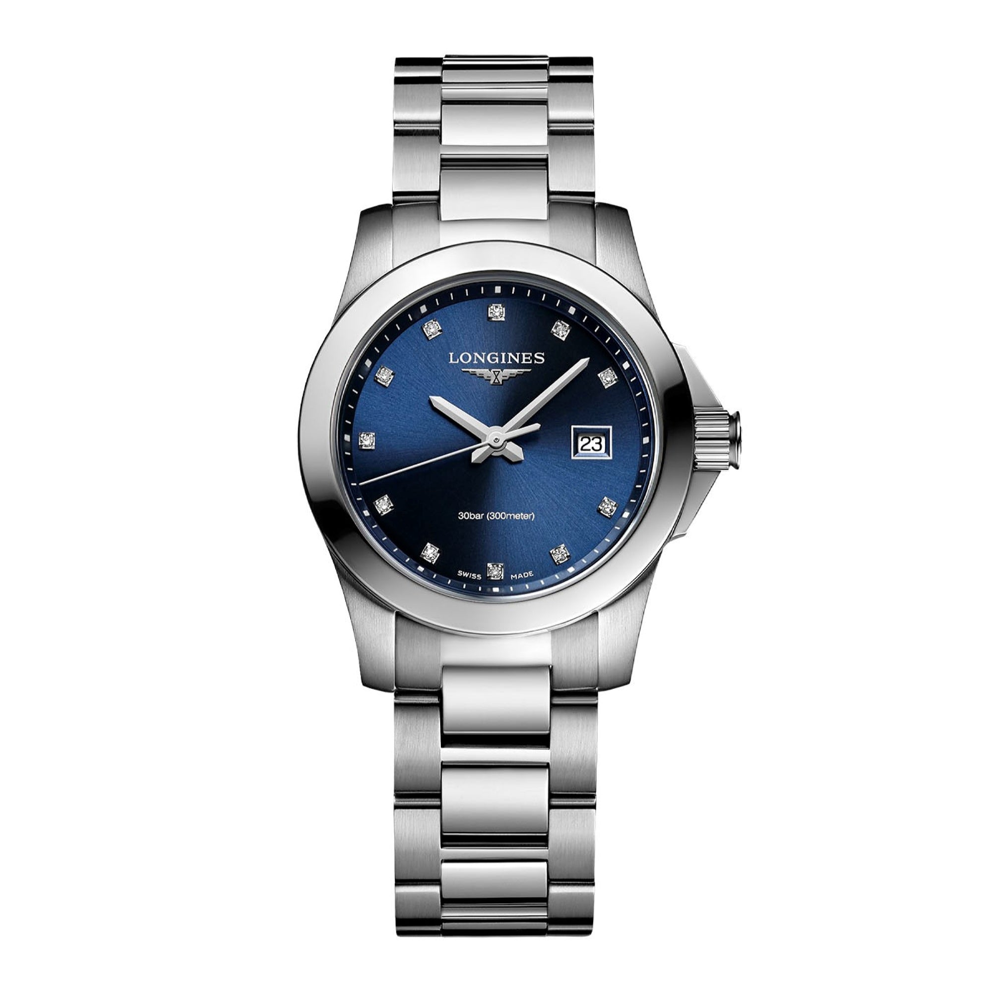 675097F3-A92F-DCE2-8F9C-0C0561171504.jpg Longines Women's L3.376.4.97.6 Conquest Stainless Steel Watch - Image 1