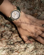 Omega Speedmaster 38 Silver Dial 38mm with Diamonds 18k Yellow Gold Strap 324.68.38.50.02.004 - Image 4