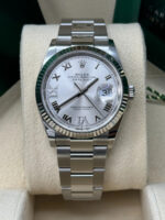 Rolex  Datejust 36mm 126234 White Roman Dial Oyster Stainless Steel Mens - Image 10