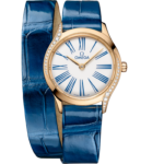 Omega De Ville Mini Trésor 26mm White Dial with Diamonds Moonshine™ 18k Rose Gold Strap 428.58.26.60.04.002