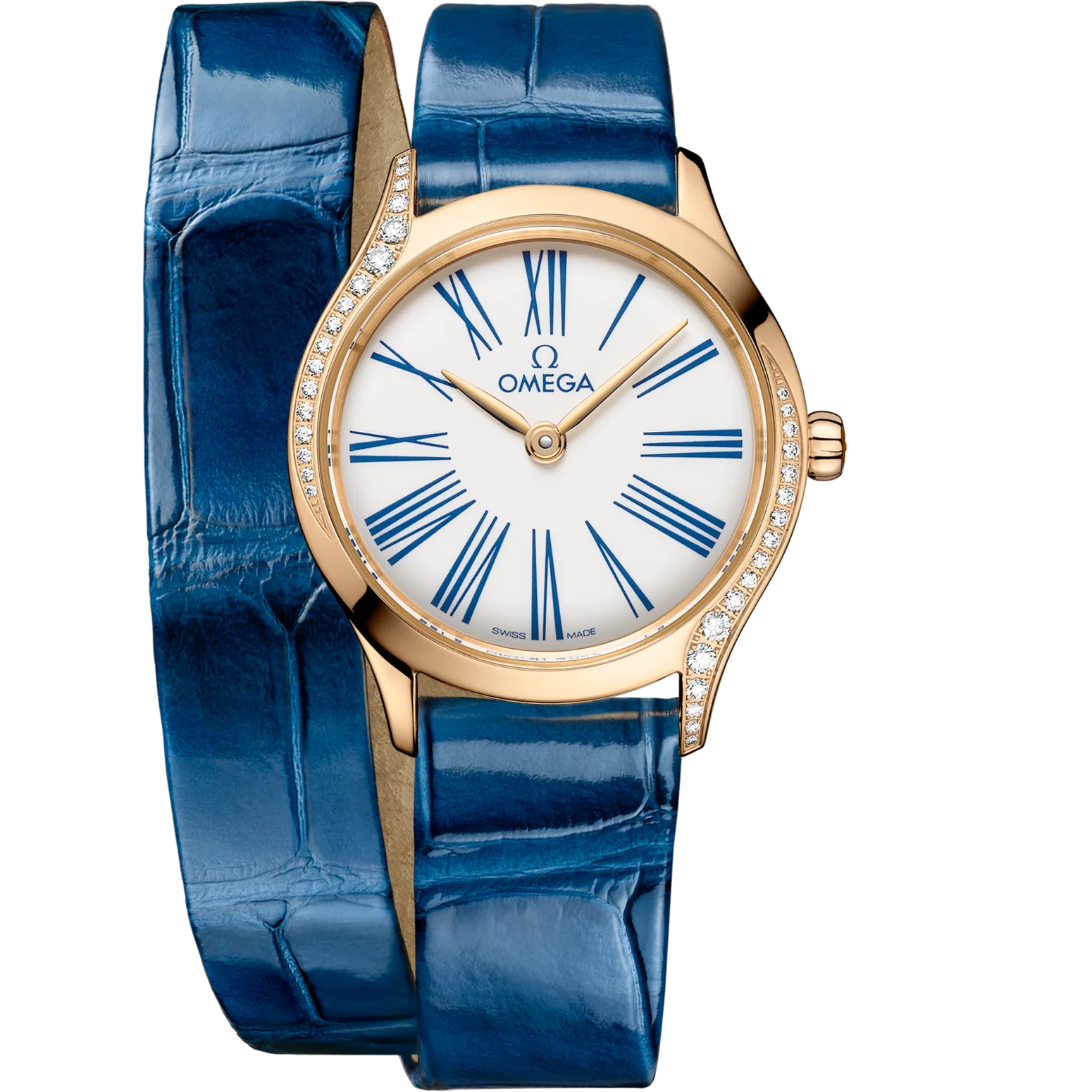 6808DC01-4759-8283-3039-8515FD6E0CA0.png Omega De Ville Mini Trésor 26mm White Dial with Diamonds Moonshine™ 18k Rose Gold Strap 428.58.26.60.04.002 - Image 1