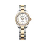 Rolex Lady-Datejust 28mm 279383RBR White Roman Dial Yellow Rolesor Oyster Bracelet