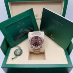 Rolex Datejust 41mm 126331 Chocolate Index Jubilee Steel and Everose Gold Watch - Image 8