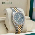 Rolex  Datejust 36mm 126283 Olive Green Dial Jubilee Bracelet Watch - Image 4